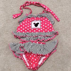 2T girls Minnie Mouse swim suit